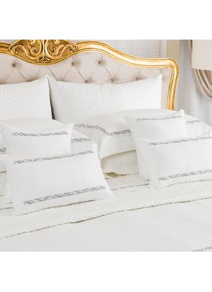Almofada Decorativa Delicat Cadré 100% Algodão Cetim 600 fios