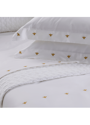 Jogo de Cama Abeille 100% Algodão Cetim 600 fios