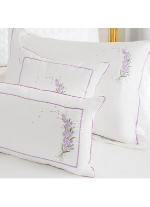 Almofada Decorativa  Flor De Provence 100% Algodão Cetim 400 fios