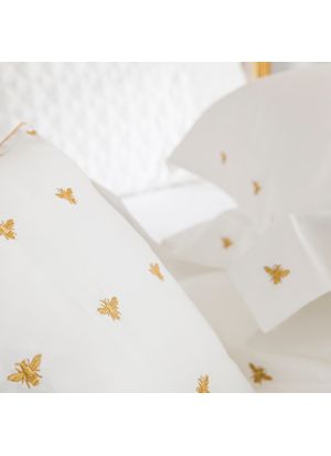 Almofada Decorativa Abeille 100% Algodão Cetim 600 fios