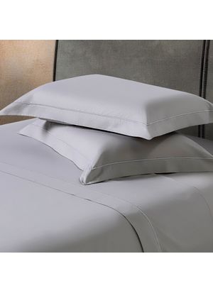 Jogo de Cama Premium Essential 100% Algodão 200 Fios - Cor Cinza